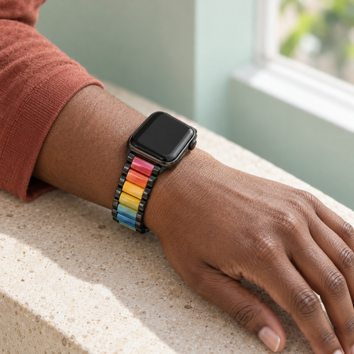 Prism Rainbow · Black, worn