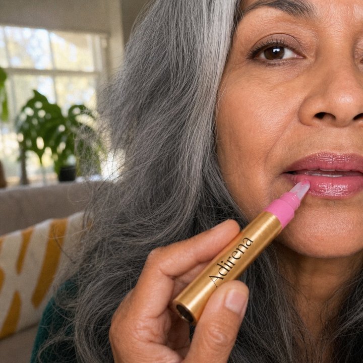 Marlene holding Adirena Hydrating Lip Plumper