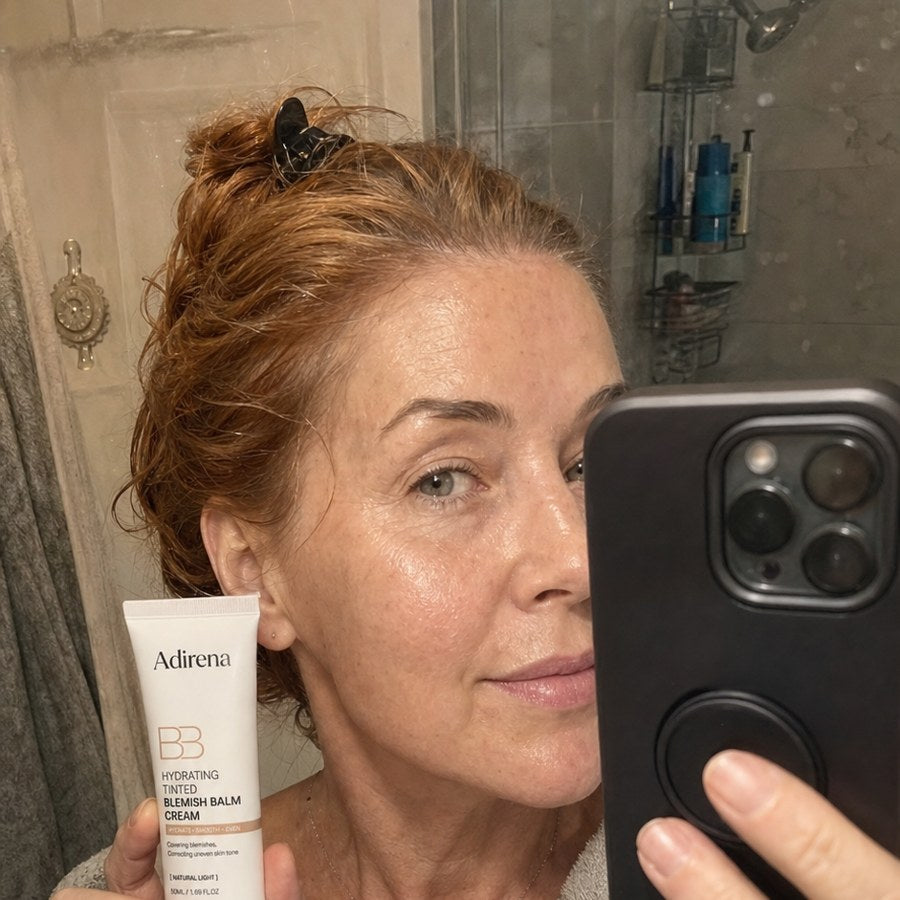 Denise holding Adirena Korean Blemish Balm