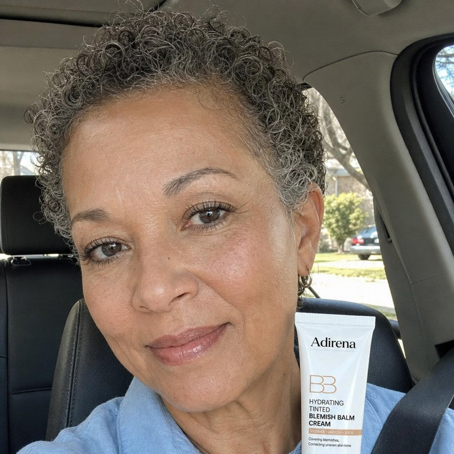 Yolanda holding Adirena Korean Blemish Balm