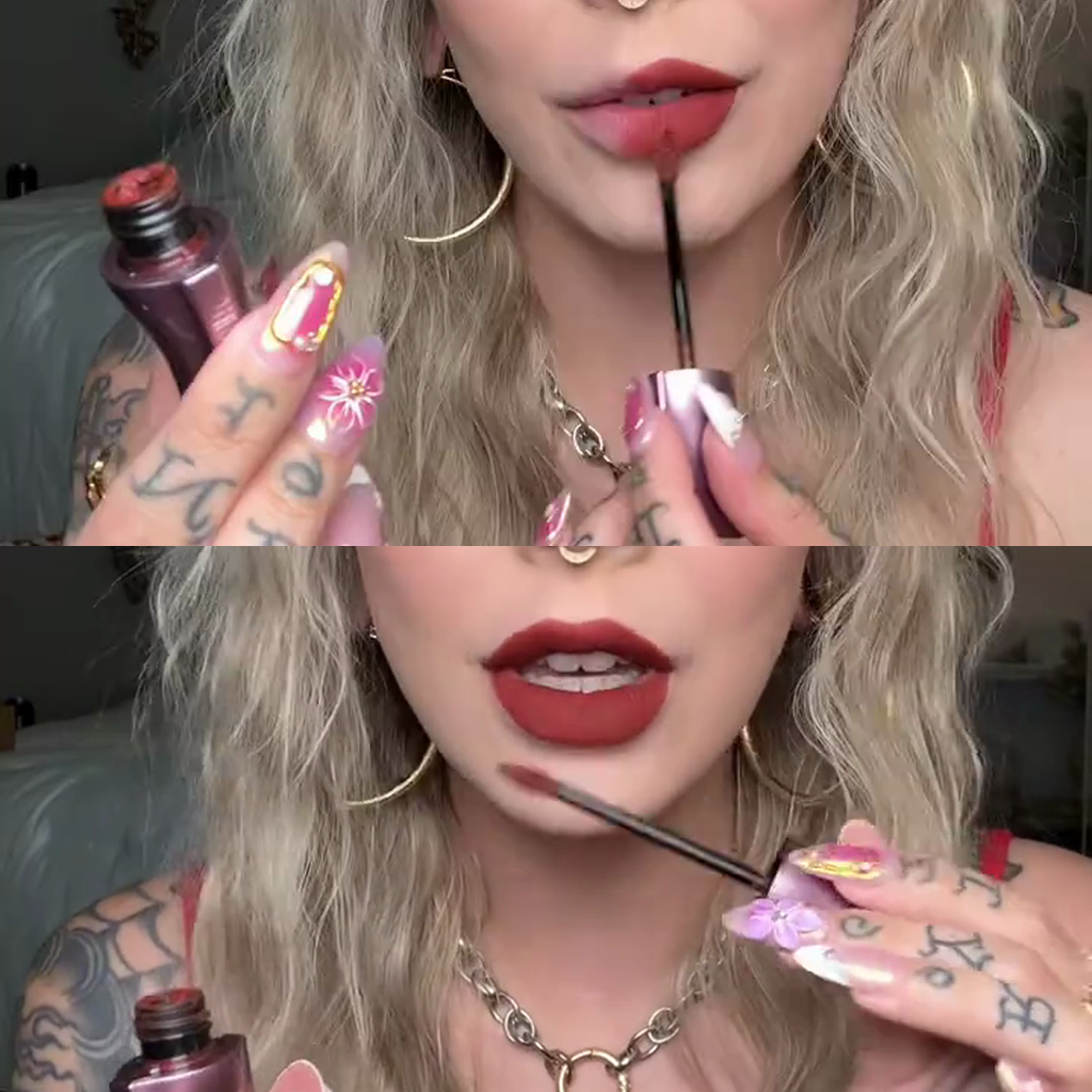 UGC application and finished Velvet Blur lip result