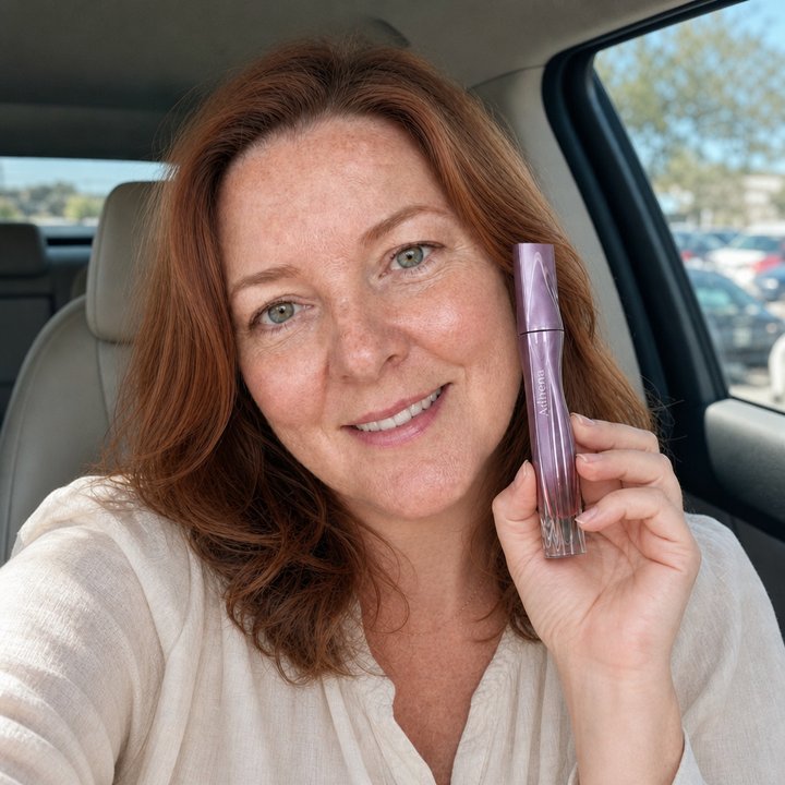 Diane holding Adirena Velvet Blur Lip Cream