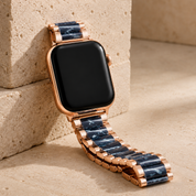 Bloomtide — Blue Floral · Rose Gold