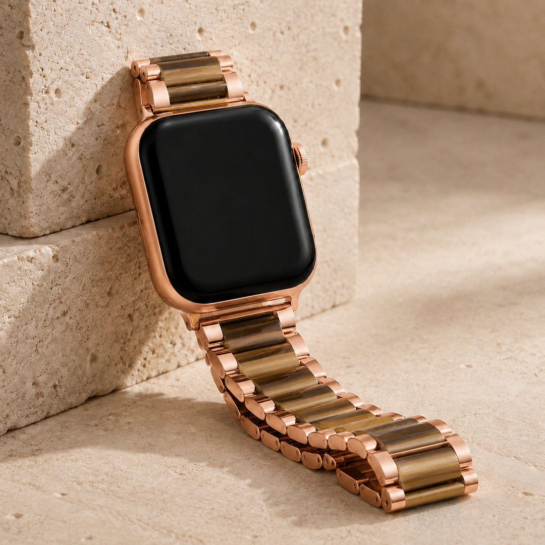 Amberbough — Wood Grain · Rose Gold