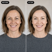Before and after — around 40