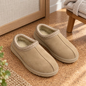 One matching pair of Mustard Aspen Thin Sole slippers.