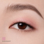 Blush Quartz on the eye