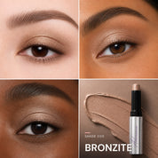 Soft Focus Gel Eyeshadow — shade 005 Bronzite — three eye looks and product
