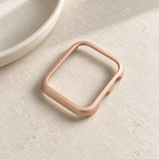 The Halo rose gold case frame on its own, showing its open front and side walls