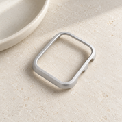 The Halo silver case frame on its own, showing its open front and side walls