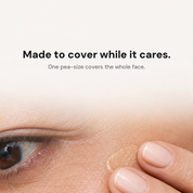 Korean Blemish Balm finger application macro
