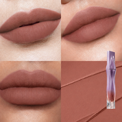 Velvet Blur Lip Cream shade Aurora on lips