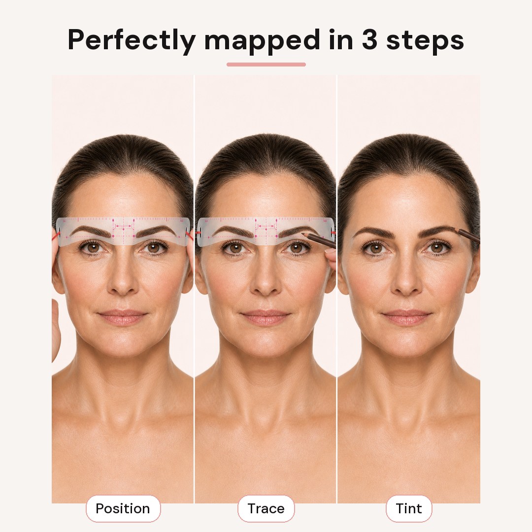 Perfect Brow Mapping Kit position, trace and tint routine