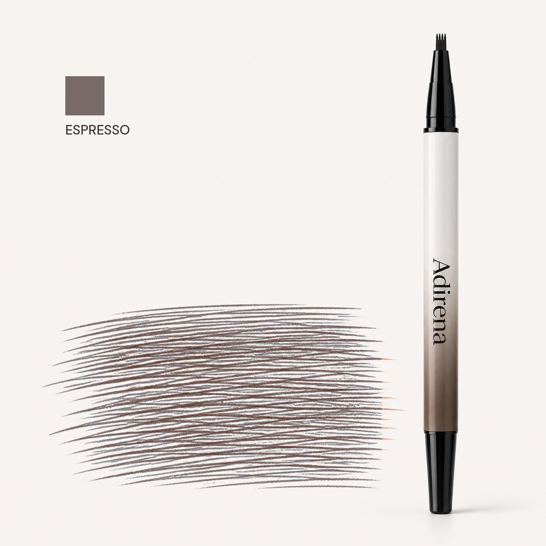 Hair-Stroke Brow Pen shade Espresso, hair-like stroke swatch