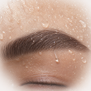 Adirena Peel & Reveal Brow Tint holding through water exposure
