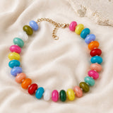 Acrylic Beaded Choker Necklace