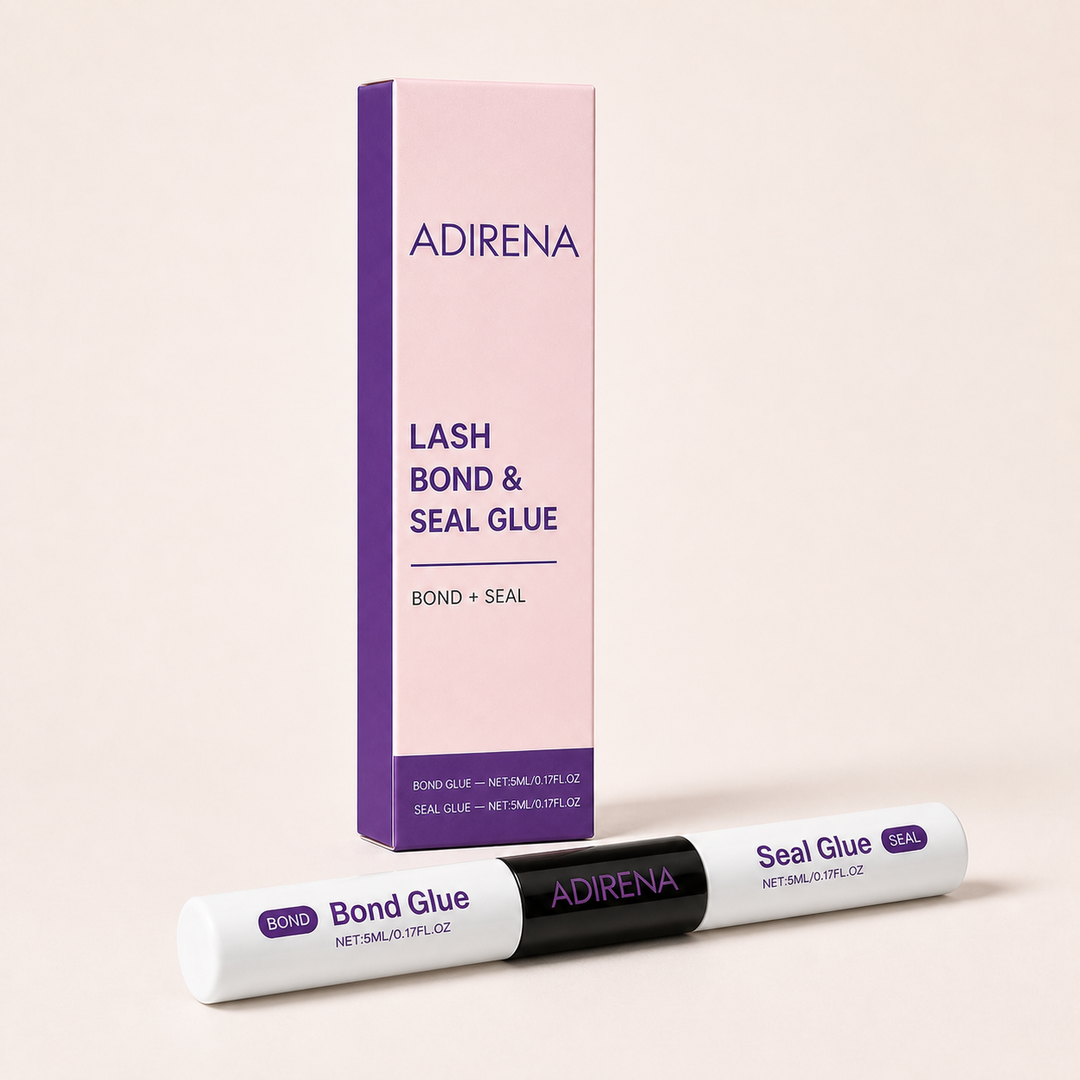 Adirena Lash Bond & Seal carton beside the closed dual-ended tube