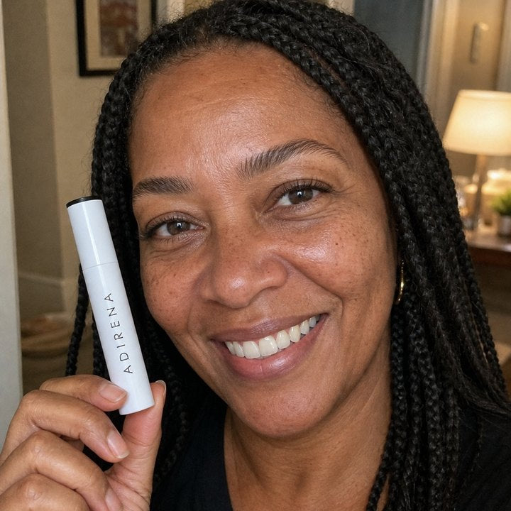 Dana holding Adirena Adirena Brow Gel