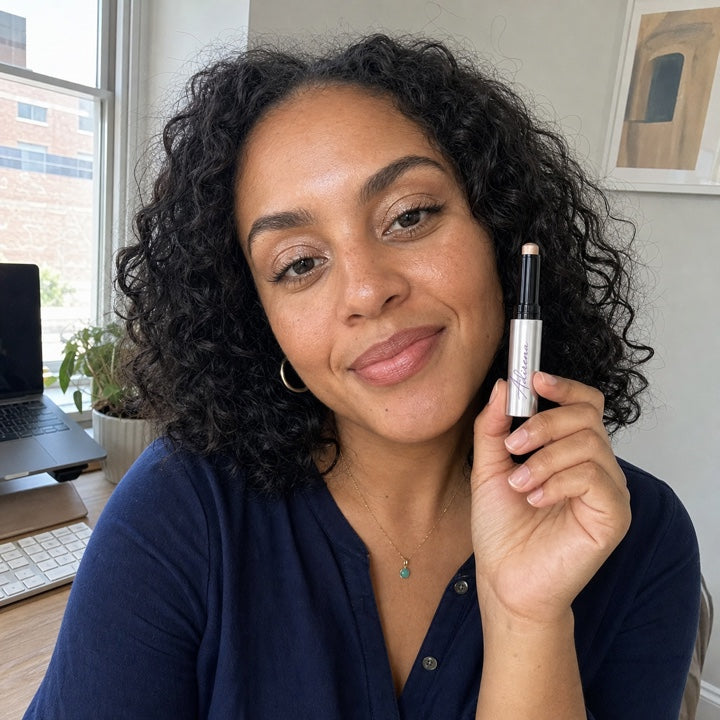 Maya holding Adirena Soft Focus™ Gel Eyeshadow