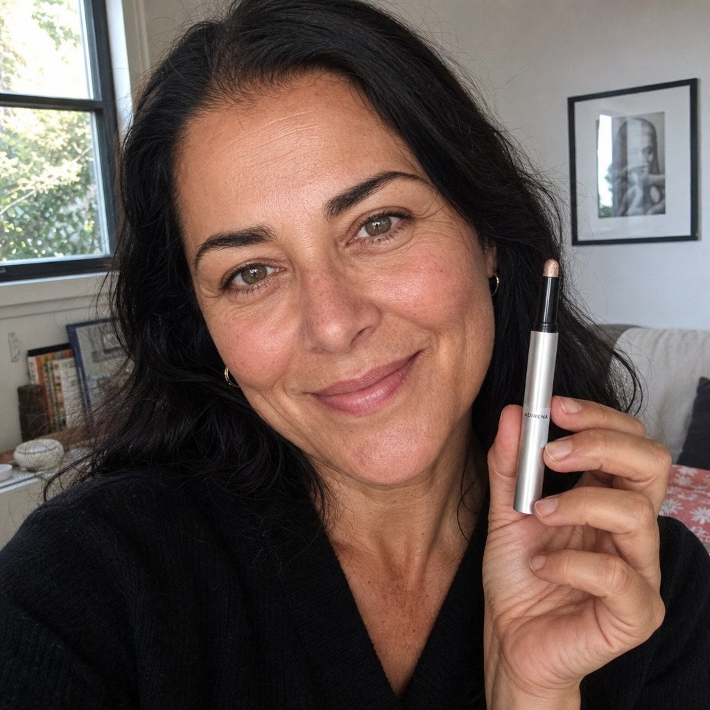 Denise holding Adirena Soft Focus Gel Eyeshadow