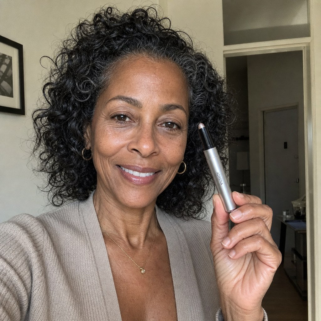 Marisol holding Adirena Soft Focus Gel Eyeshadow