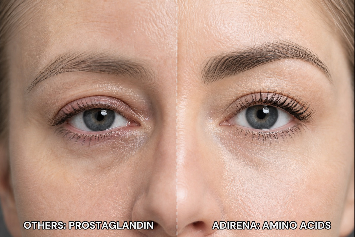 Others prostaglandin vs Adirena gentle amino acid eye comparison